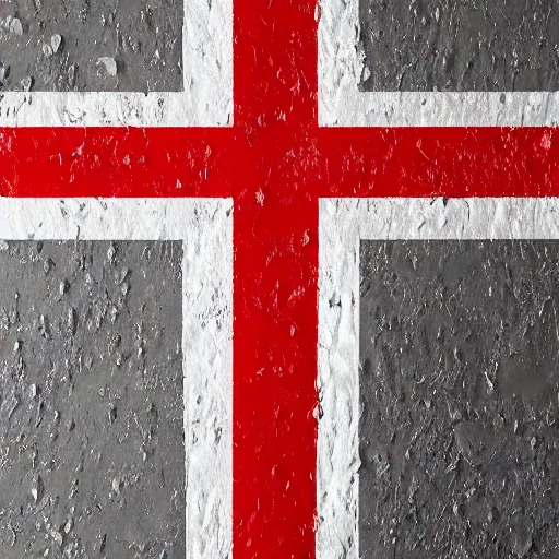 Image similar to the most beautiful flag for a country, mixed with a swiss white cross on white background