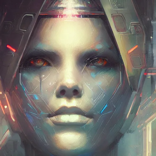 Image similar to evil artificial intelligence, neuromancer, cyberspace, painted by greg rutkowski, painted by magali villeneuve, digital art, trending on artstation, wintermute