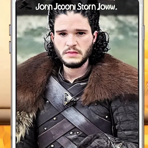 Image similar to screenshot of jon snow in an episode of the golden girls,