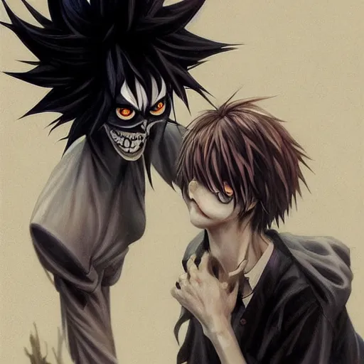 L and Kira from Death Note illustration, anime, Death Note, Lawliet L,  Yagami Light HD wallpaper | Wallpaper Flare