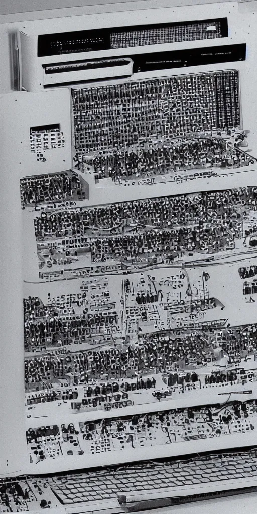 Prompt: synthesizer designed by commodore computers, detailed drawing