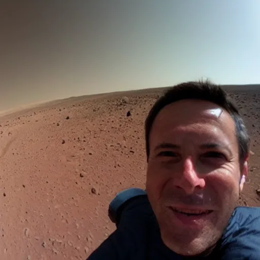 Prompt: last selfie on mars