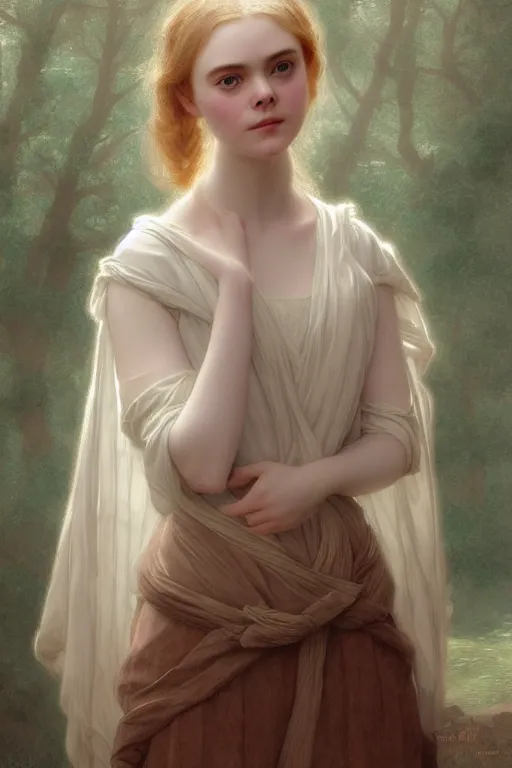 Image similar to elle fanning elle fanning elle fanning traditional corsican intricate highly detailed artstation illustration jurgens rutkowski bouguereau