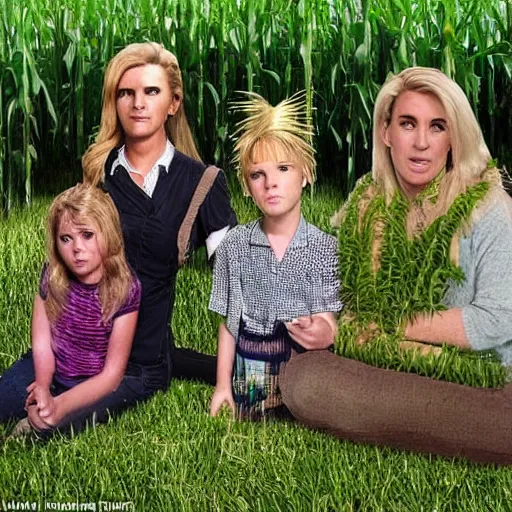 Prompt: katie hopkins children of the corn