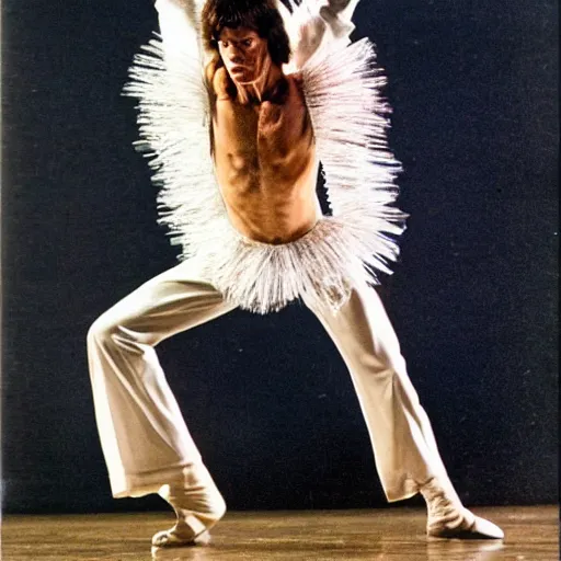 Image similar to mick jagger ballet dancer