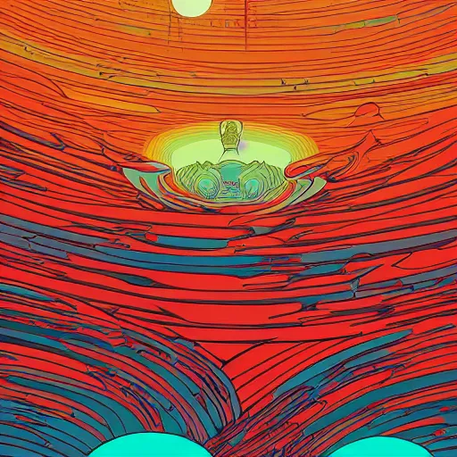 Image similar to ultrawide angle colour masterpiece dream a by kilian eng and jean giraud, incredible sense of depth and perspective and clarity, weird abstract avant garde epic, 8 k