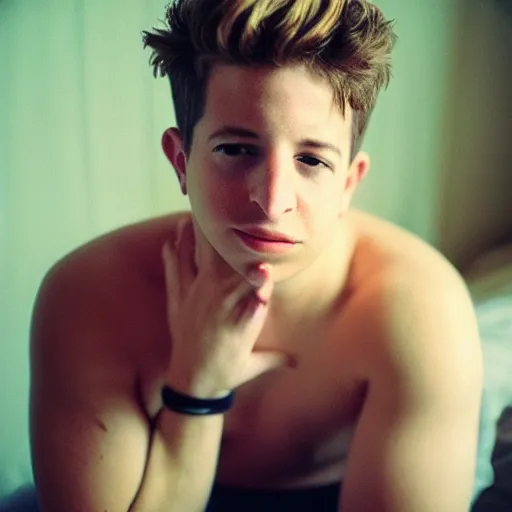 Image similar to charlie puth by nan goldin