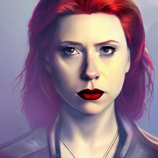 Prompt: Robert Downey Jr is Black Widow, hyperdetailed, artstation, cgsociety, 8k