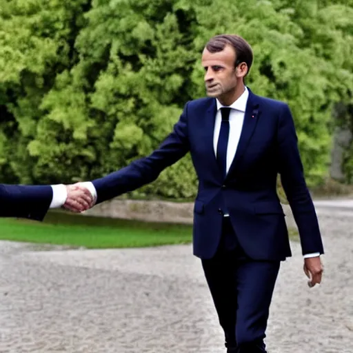 Prompt: Emmanuel Macron in Equilibrium