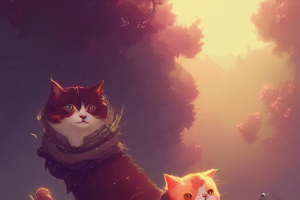 Image similar to beautiful render of cute cat, by victo ngai and andreas rocha and greg rutkowski, trending on artstation, unreal engine, 8 k hd wallpaperjpeg artifact, blur, artfact