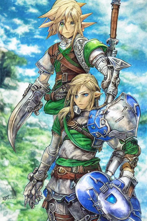 Image similar to Link by Yoshitaka Amano