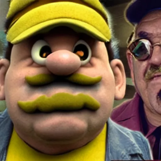 Image similar to wario as rickety cricket, it's always sunny in philadelphia, 8 k