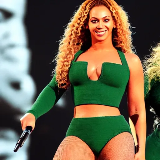 Prompt: Singer Beyoncé as She-Hulk