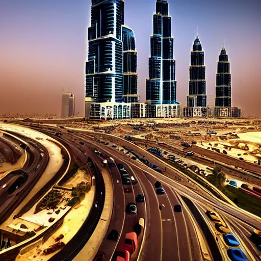 Prompt: gta : dubai by justin jerard