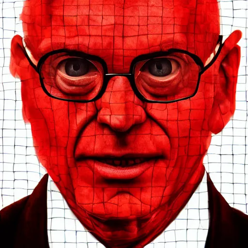 Image similar to avram glazer as the devil, owner of manchester united football club, portrait, pure evil, devils horns, avram glazer, satan, hell, 8 k, hyperrealism, symmetry, volumetric lighting - h 7 6 8