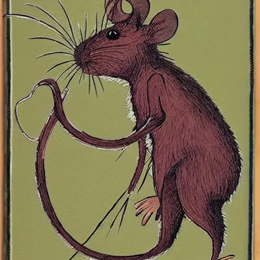 rat king, Stable Diffusion