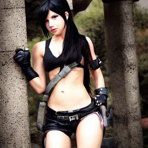 Image similar to tifa lockhart by mingchen shen