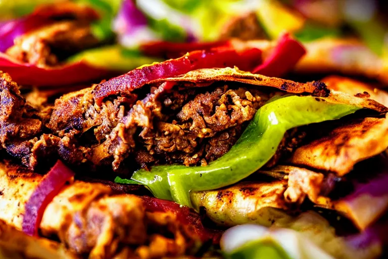 Image similar to juicy tasty shawarma. close up. food photo award winner. trending on instagram