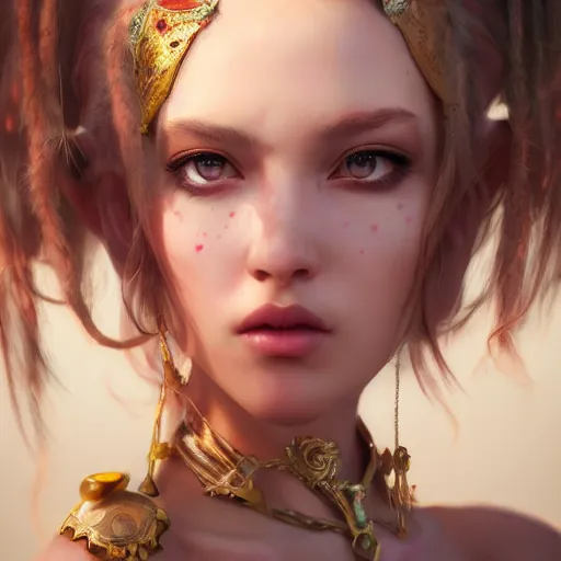 Image similar to fantasy young adult desert princess, made by Stanley Artgerm Lau, WLOP, Rossdraws, ArtStation, CGSociety, concept art, cgsociety, octane render, trending on artstation, artstationHD, artstationHQ, unreal engine, 4k, 8k,