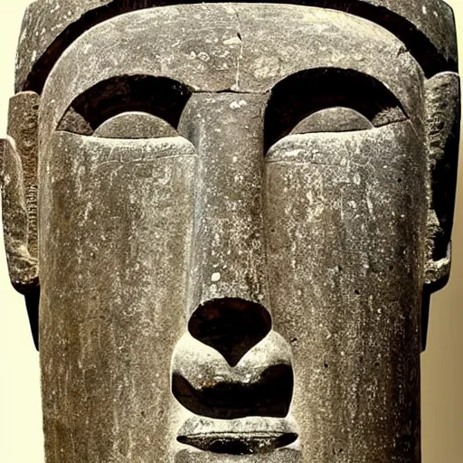 Prompt: Ancient Greek Moai