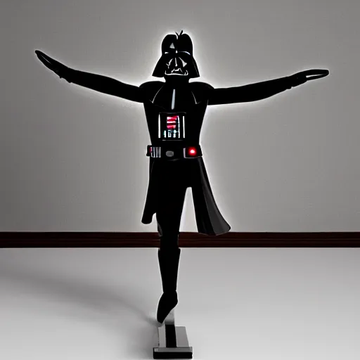 Prompt: darth vader dancing ballet