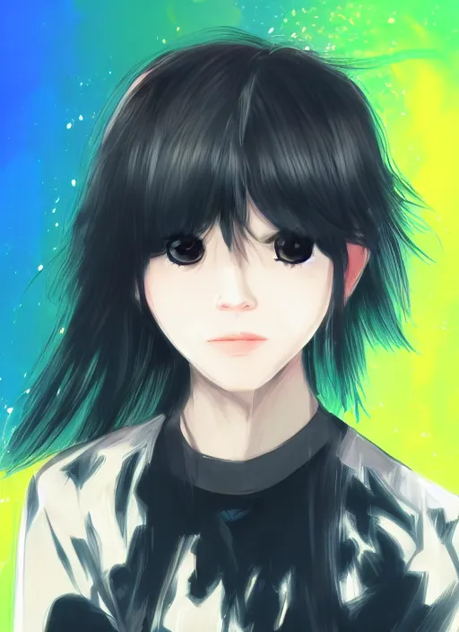 Image similar to hyperpop portrait trending on pixiv