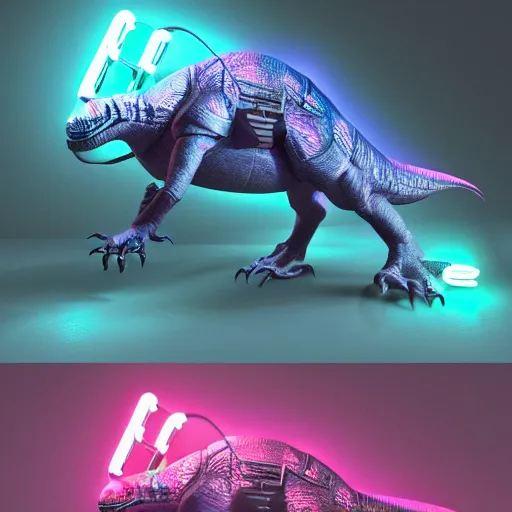 Realistic T-Rex Chrome Dino Game dinosaur jumping over a cactus - AI  Generated Artwork - NightCafe Creator