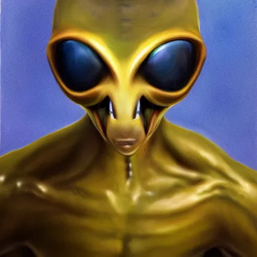 Prompt: hyperrealistic alien