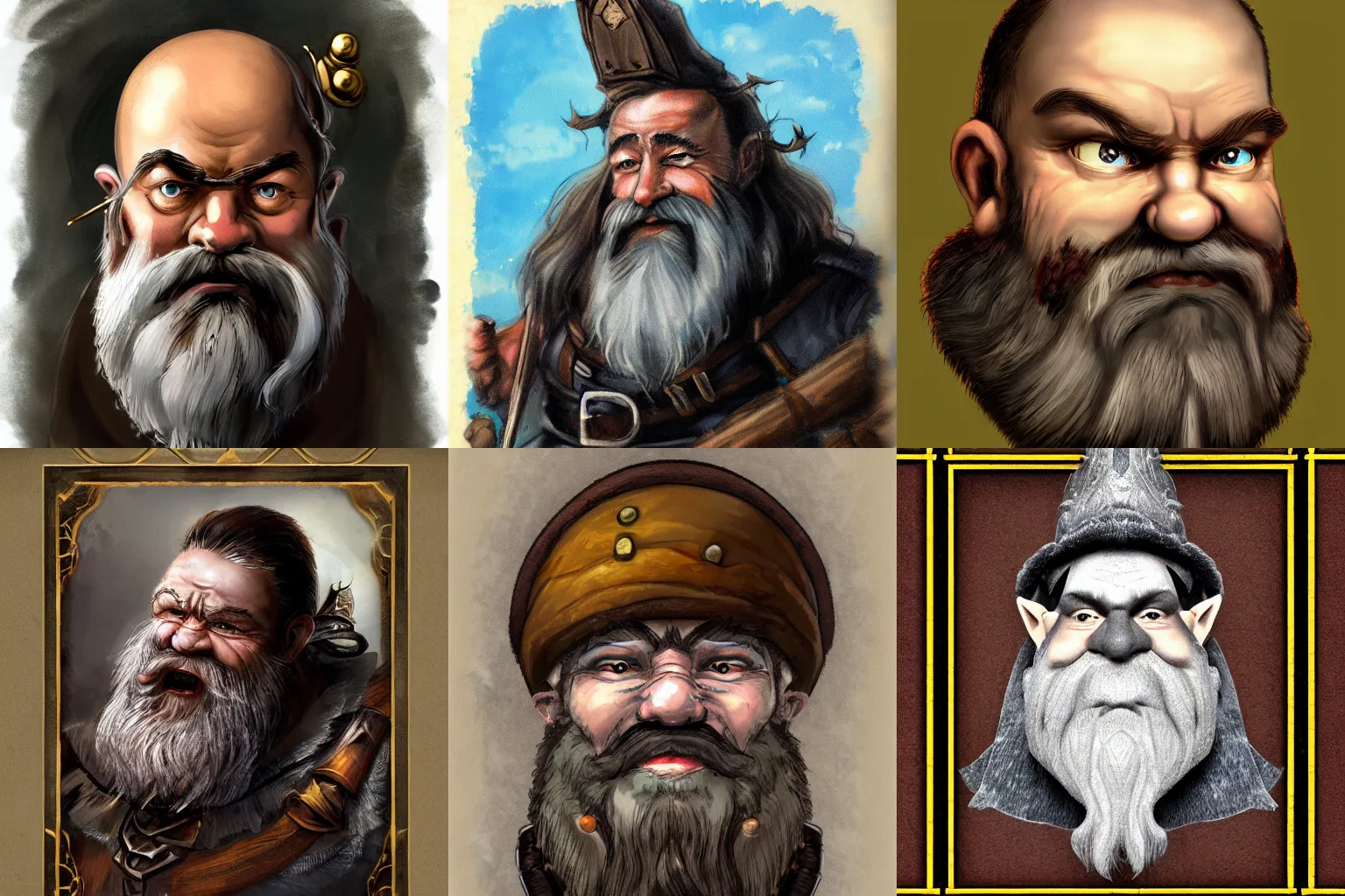 Prompt: fantasy dwarf, monocle, portrait