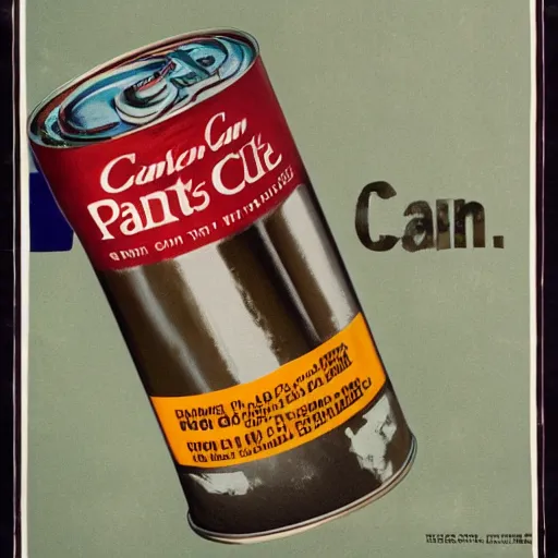 Image similar to can of paint ad, modern, catalogue