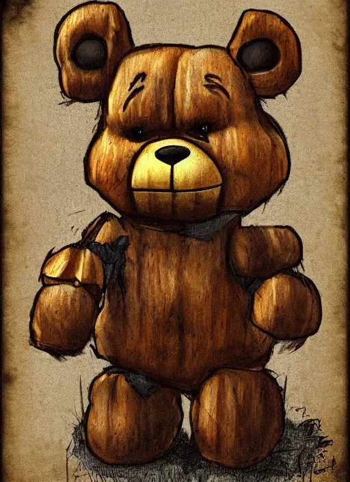 Image similar to Freddy Fazbear painted by leonardo da vinci, detailed digital art, trending on Artstation