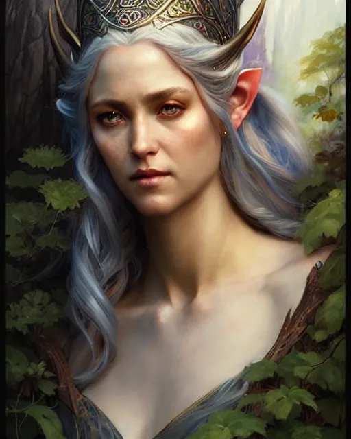 Image similar to elven goddess of dreams | | realistic shaded, fine details, fine - face, realistic shaded lighting poster by greg rutkowski, magali villeneuve, artgerm, jeremy lipkin, michael garmash, rob rey