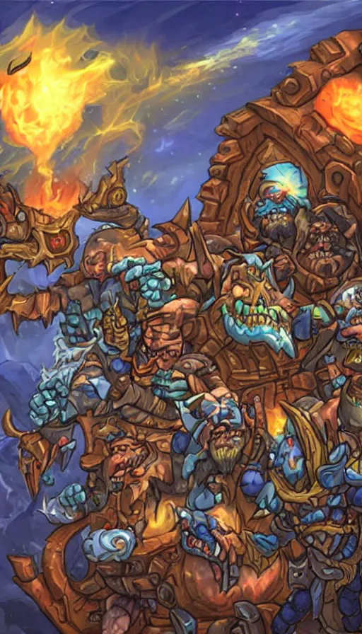 Image similar to the end of the world, from hearthstone