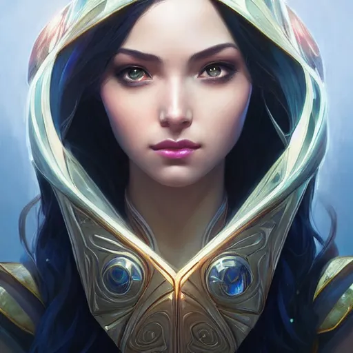 Image similar to perfectly - centered - portrait of irelia from league of legends, intricate, highly detailed, digital painting, artstation, concept art, smooth, sharp focus, illustration, unreal engine 5, 8 k, art by artgerm and greg rutkowski and alphonse mucha