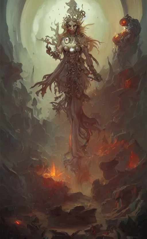 Image similar to portrait of the necromancer by peter mohrbacher, hyper detailed