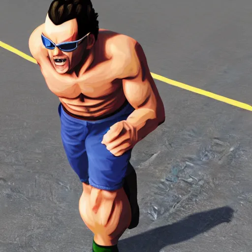 Image similar to Veggeta 3D model character from Gta 5