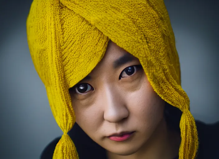 Prompt: dslr portrait photo still of rimuru tempest with yellow!!! eyes!!!, 8 k, 8 5 mm f 1. 8