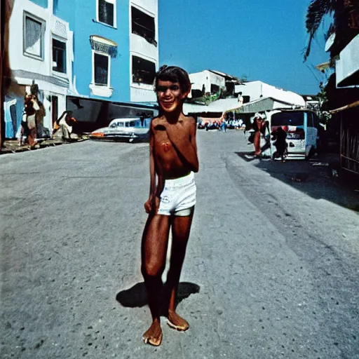 Prompt: Pelorinho Salvador Bahia, photo made by Slim Aarons, award winning