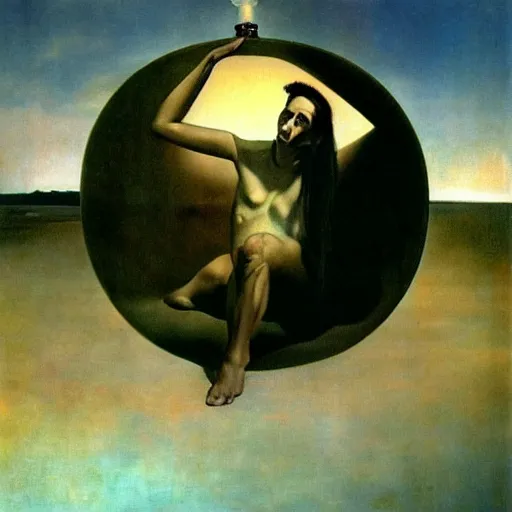 Prompt: hope and despair by dali
