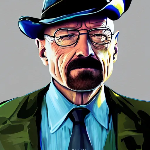 Prompt: Walter White, The President of Namibia, Alchemist of the Green Grass, digital painting, trending on artstation