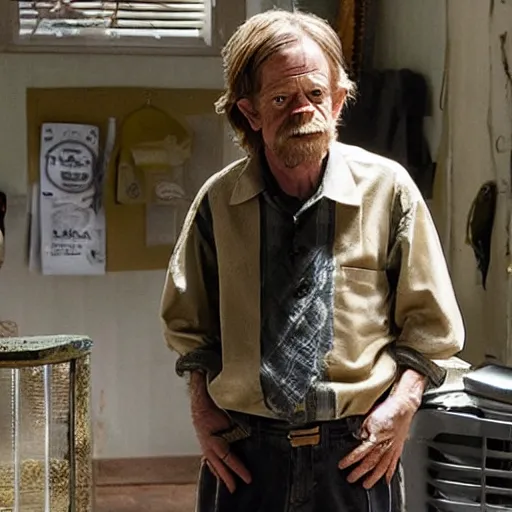 Prompt: william h. macy as rickety cricket, it's always sunny in philadelphia, 8 k