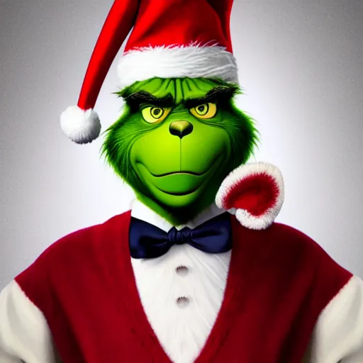 Image similar to grinch as a barack obama 4 k