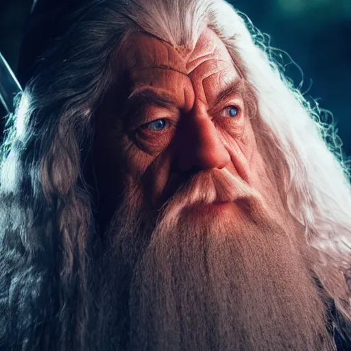 Image similar to A photo of Gandalf the Red, 85mm lens, movie promo