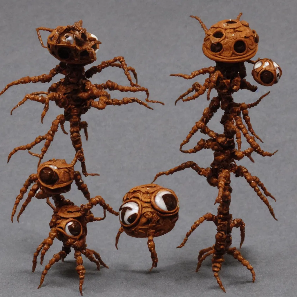 Image similar to beholder with spider legs dnd