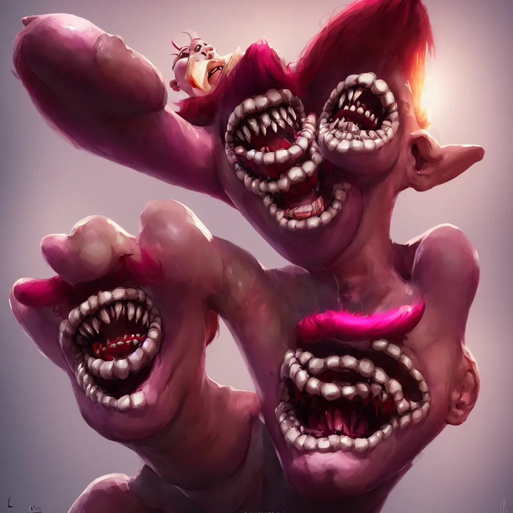 Prompt: a scary female clown laughing, directed gaze, full - body and head view, highly detailed, zeronis style, artstation, soft light, sharp focus, illustration, character design, concept art