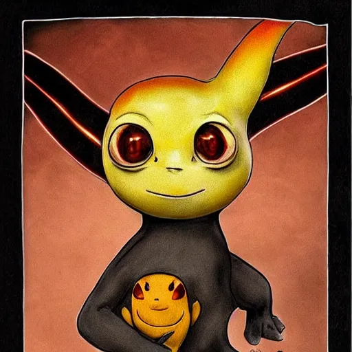 Image similar to a portrait of charmander by tim burton, photorealistic and highly detailed. Gothic.