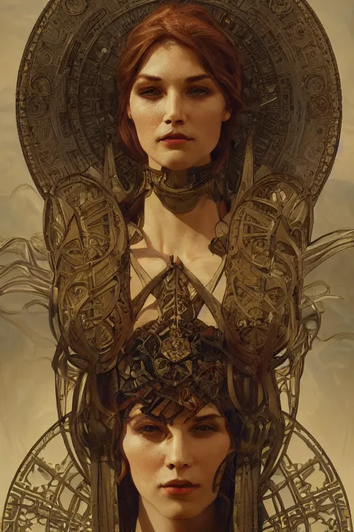 Image similar to civilization on the sun, intricate, elegant, dramatic lighting, rugged face, highly detailed, lifelike, photorealistic, digital painting, artstation, illustration, concept art, smooth, sharp focus, art by John Collier and Albert Aublet and Krenz Cushart and Artem Demura and Alphonse Mucha