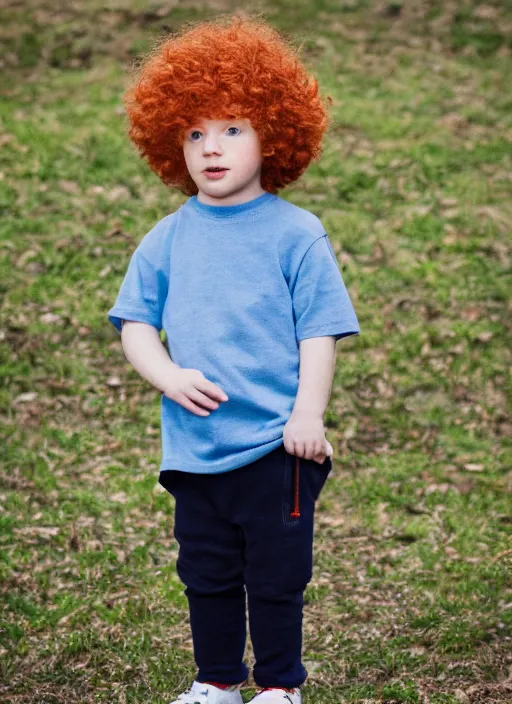 Image similar to portrait photo still of real life young kyle broflovski, 8 k, 8 5 mm, f. 1 4