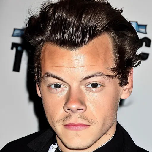 Prompt: bald harry styles, photograph