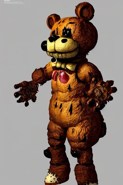 Image similar to freddy fazbear pizzaria, ultra realistic dark and horror, concept art, intricate details, highly detailed, photorealistic, octane render, 8 k